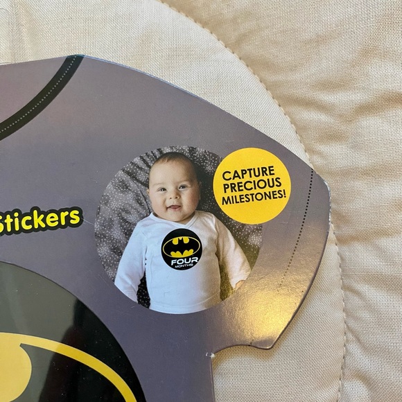 BATMAN 1ST YEAR MILESTONE BELLY STICKERS - Picture 4 of 4